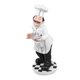 thumbnail image 3 of 1 miniestatua de resina de chef de estilo europeo para decoración de restaurantes, cafeterías y pastelerías (Chef con tetera)., 3 of 5