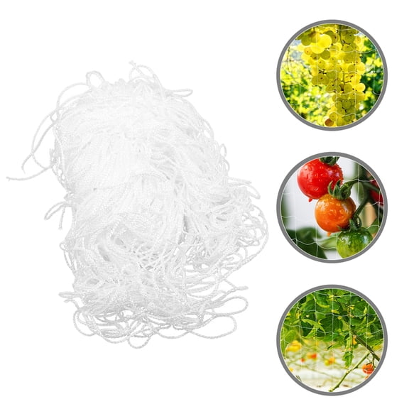 HEATSHAKING Flexible Plant Support Trellis Net in White for Climbing Fruit Trees and Garden Plants