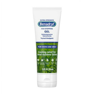 Benadryl Extra Strength Cooling Relief Anti-Itch Gel, 3.5 fl. oz (Pack of 2)