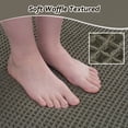 thumbnail image 7 of SIXHOME Bathroom Rugs Waffle Bath Rug Super Soft Absorbent Non Slip Bath Mat Beside Tub Rubber Backed Machine Washable Bathroom Rugs with Tassels Boho Bathroom Decor 17" x 24" Green, 7 of 7
