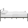thumbnail image 5 of Modway Alina Powder Coated Sturdy Steel Queen Platform Bed Frame in Brown, 5 of 6