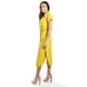 thumbnail image 2 of Vestido camisero de lino Roman Fashion / Juvenil, 2107 (Mostaza) ocre M, 2 of 6