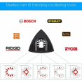 thumbnail image 4 of Almohadilla abrasiva y almohadilla - Delta Multi Tool Abrasive Pad Attachment Pad Accesorio Multi Tool Blade Herramienta oscilante Accesorio para Worx Mikita Dewalt Power Tool, Worx JAMW Sencillez, 4 of 5
