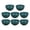 Green, variant on 8 Pcs Unbreakable Cereal Bowls Plastic Bowls Alternative Microwave and Dishwasher Safe BPA-Free Bowl Dessert Bowls for Serving Soup, Oatmeal, Pasta and Salad, 5.9x2.95 Inch, Green
