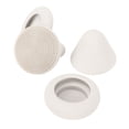 thumbnail image 3 of Cabeza 4 Piezas Mini Masajeador Cabeza De Repuesto Silicona Segura Aliviar La Fatiga Masajeador De Tejido Profundo Cabeza Gris Claro, 3 of 7