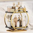 thumbnail image 1 of shiyou-Makeup Shelf Organizer 2-Tier Vanity Tray Organizers Bathroom Countertop Cosmetic Organizers Storage and Perfume Display Rack for Kitchen Bedroom Office Washroom Counter, 1 of 4