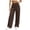 Coffee, variant on Yoga Pants Women Wide Leg Pants with Pockets Sport Cargo Pants Casual Solid Color Fashion High Waist Yoga Pants Straight Leg Pants