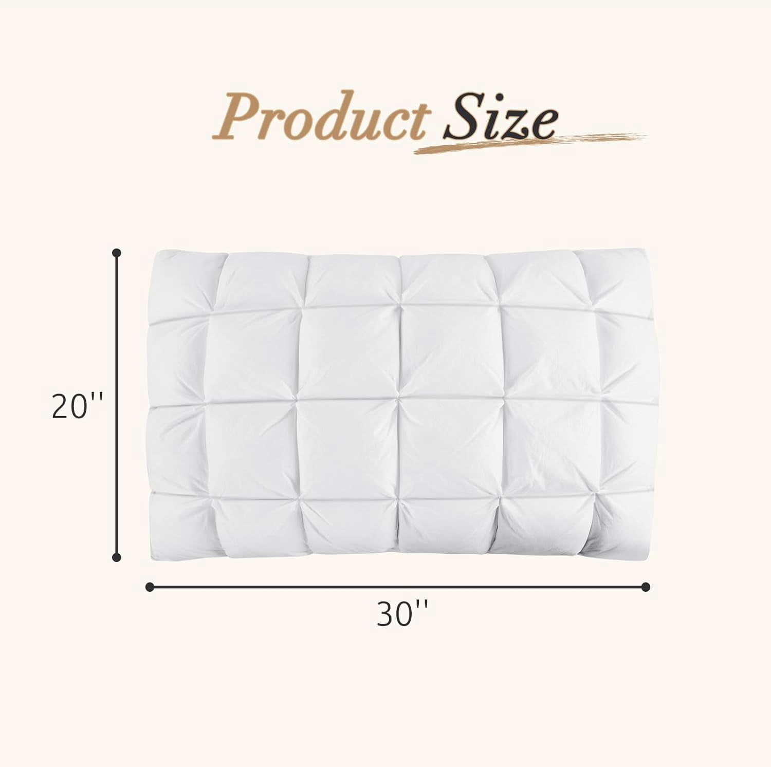 Hotel Cervical Pillow for Sleeping – Ergonomic Contour Neck Support Bed Pillow, Fluffy and Supportive for Side, Back & Stomach Sleepers