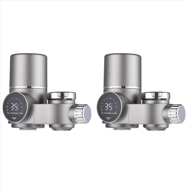 2X Filtro de Agua para Grifo para , Purificador de Agua con Pantalla LED para Grifo, de Filtración de Agua para Grifo con Montaje en Grifo para Cocina