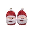 thumbnail image 2 of Las mejores zapatillas de Navidad para hombres y mujeres - Zapatillas de peluche antideslizantes de Papá Noel para regalos navideños, 2 of 6