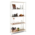thumbnail image 1 of Costway 60.5" Bookshelf  5-tier Multi-use Storage Organizer Rack w/ Metal Frame Natural, 1 of 10