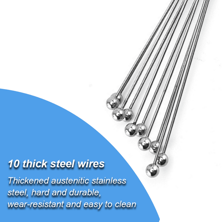 10 Professional Stainless Steel Heavy Duty Whisk