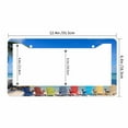 thumbnail image 3 of Sloboki Beach Loungers Colorful Chairs License Plate Frame Universal Aluminum Metal Car Tag Holders Cars Decor, 3 of 5