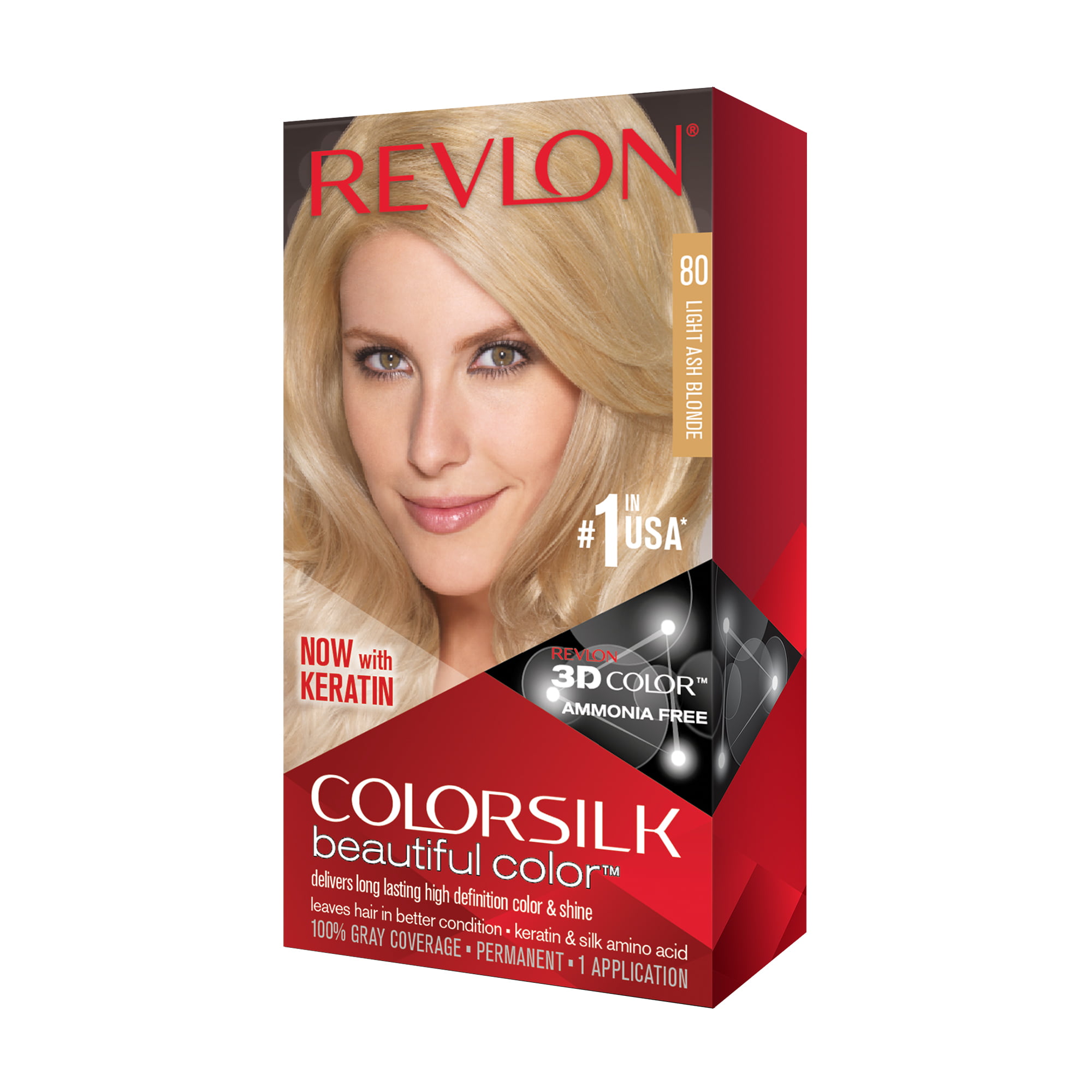 Revlon Colorsilk Beautiful Color, Permanent Hair Dye with ...