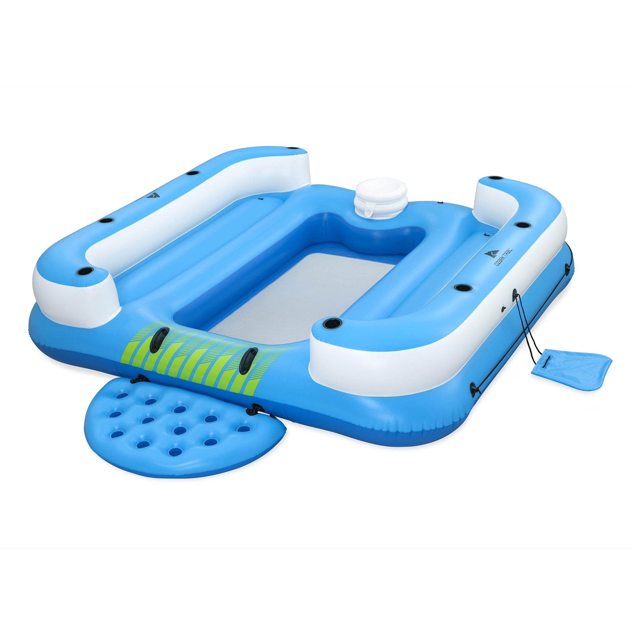 Free Shipping! Ozark Trail Inflatable Island Big 6-Person Water 