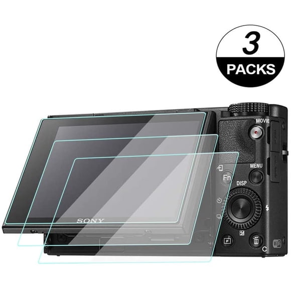 ZV1 Protecteur d'Écran en Verre Compatible pour Sony ZV-1, WH1916 Films Protecteurs en Verre Trempé Couverture Tactile (3