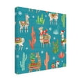 thumbnail image 2 of Trademark Fine Art 'Lovely Llamas Christmas Step 06B' Canvas Art by Mary Urban, 2 of 3