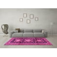 thumbnail image 3 of Ahgly Company Indoor Round Persian Pink Traditional Area Rugs, 7' Round, 3 of 4