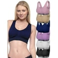 thumbnail image 2 of B2BODY Women's Sports Bras Yoga Lounge Wireless Bra Small to 2X Sizes Multi-Pack, 2 of 6