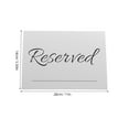 thumbnail image 2 of Homoyoyo 20pcs White Wedding Place Cards Paper Reserved Signs for Table Arrangements Party Events, 2 of 7