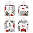 thumbnail image 2 of Goofa Rabbit And Hedgehog Tissue Box Cover PVC Leather Tissue Holder Square Facial Tissue Case Facial Paper Organizer Dispenser for Bathroom, Vanity Countertop, 2 of 8