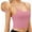 Pink, variant on VENUZOR Women’s Longline Sports Bra Tank Padded Camisole Bras for Women Workout Yoga Bras Vest Gym Running