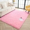thumbnail image 6 of Softlife Stylish Soft Shaggy Velvet Carpet for Living Room Bedroom, Fluffy Area Rugs,3'x5',Pink, 6 of 6