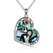 Onefinity Nightmare Necklace Silver Heart Pendant Jewelry Gifts for Woman