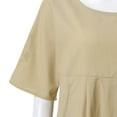 thumbnail image 5 of B91xZ Robes Maxi pour Femmes 2024 Robe Tunique à Manches Courtes Robes d'Été Décontractées Robe Courte Ample, Kaki TTG, 5 of 5
