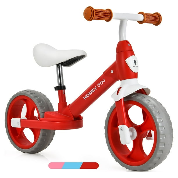 Honey Joy Kids Balance Bike Toddler Training Bicycle w Feetrests for 2 5 Years Old Red