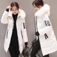 thumbnail image 2 of Más el tamaño de las chaquetas de las mujeres abrigos de invierno sólido grueso parkas mujer ropa caliente venta con capucha cremallera caliente abrigo de mujer ropapangjing, 2 of 4