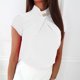 thumbnail image 2 of Moda mujer verano Casual manga corta cuello redondo Pullove blusa sólida camiseta Wmkox8yi  bvn1594, 2 of 9