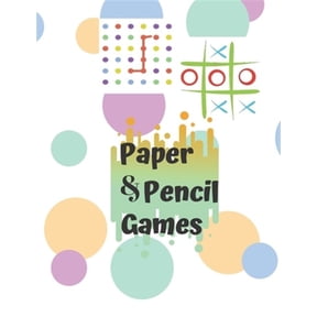Pre-Owned Paper & Pencil Games: Paper & Pencil Games: 2 Player Activity Book, Blue - Tic-Tac-Toe, Dots and Boxes - Noughts And Crosses (X and O) -- Fu