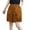 Yellow, variant on Inleife Womens Short Wide Leg Pants Fashion Women Elastic Forces Waist Casual Pockets Cotton And Linen Pants