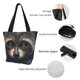 thumbnail image 4 of Fotbe Tribal Style Raccoon Bolsa de Playa con Estampado, Bolsa de Hombro, Bolsa de Mano Espaciosa, Bolsa de Viaje Ligera, Bolsa de Compras Versátil, 4 of 6