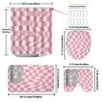 thumbnail image 2 of TIMIFIS Shower Curtain Set Waterproof Shower Curtain Four-Piece Set - Bathroom Dry and Wet Separation Mat Set Stylish Non-Slip Bathroom Partition Easy to Clean and Material Bathroom Sets, 2 of 4