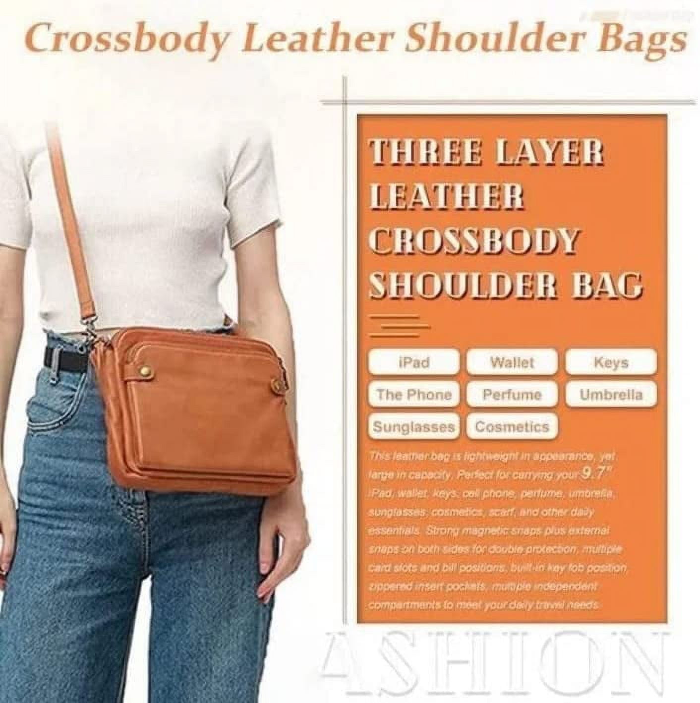 2023 New Crossbody Shoulder Bags And Clutches. Off-Crossbody Leather Shoulder Bags. Purse With Built In Wallet For Women.