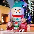 thumbnail image 1 of Muñeco de nieve inflable gigante Fuerza Aérea -1,1 mx 0,6 m -blanco y azul-muñeco de nieve-interior y exterior-arcilla., 1 of 5