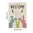 thumbnail image 3 of Antqov Easter Garden Flags, 12x18" Double Sided Small Eggs Bunny Garden Flag Colorful Easter Yard Flag for Outdoor Holiday Yard Home Decorations, 3 of 6