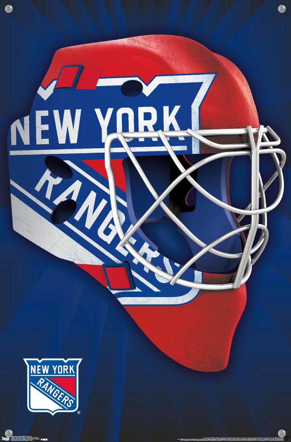 NHL New York Rangers - Mask 16 Wall Poster