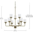 thumbnail image 2 of Capital Lighting 428891AD-451 Colton 9 Light 38" Wide Chandelier - Brass, 2 of 5