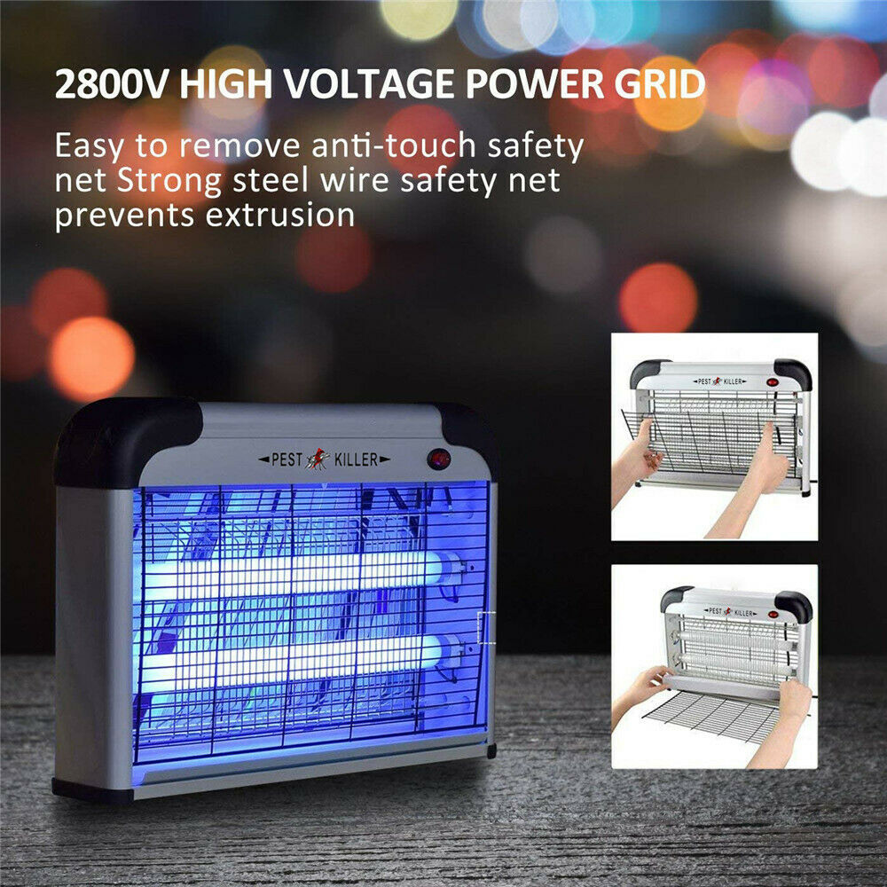 LINKPAL Bug Zapper & Electric Indoor Insect Killer Mosquito, Bug, Fly traps & Other Pests Killer[2025 Upgraded] - Powerful 2800V Grid 20W Bulbs - Indoor Use Only