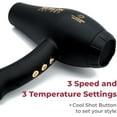 thumbnail image 4 of Red Light SRI Salon Dry Pro Infrared Hair Dryer by Skin Research Institute | Negative Ions for Reduced Frizz, Fast-Drying and Max Shine, Attachments Included, 4 of 6
