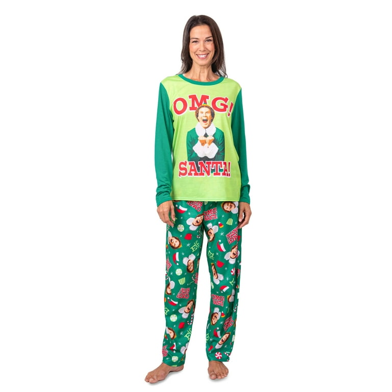Elf The Movie Christmas Pajamas Matching Family Womens 2 Piece Pajama Set Women Size M