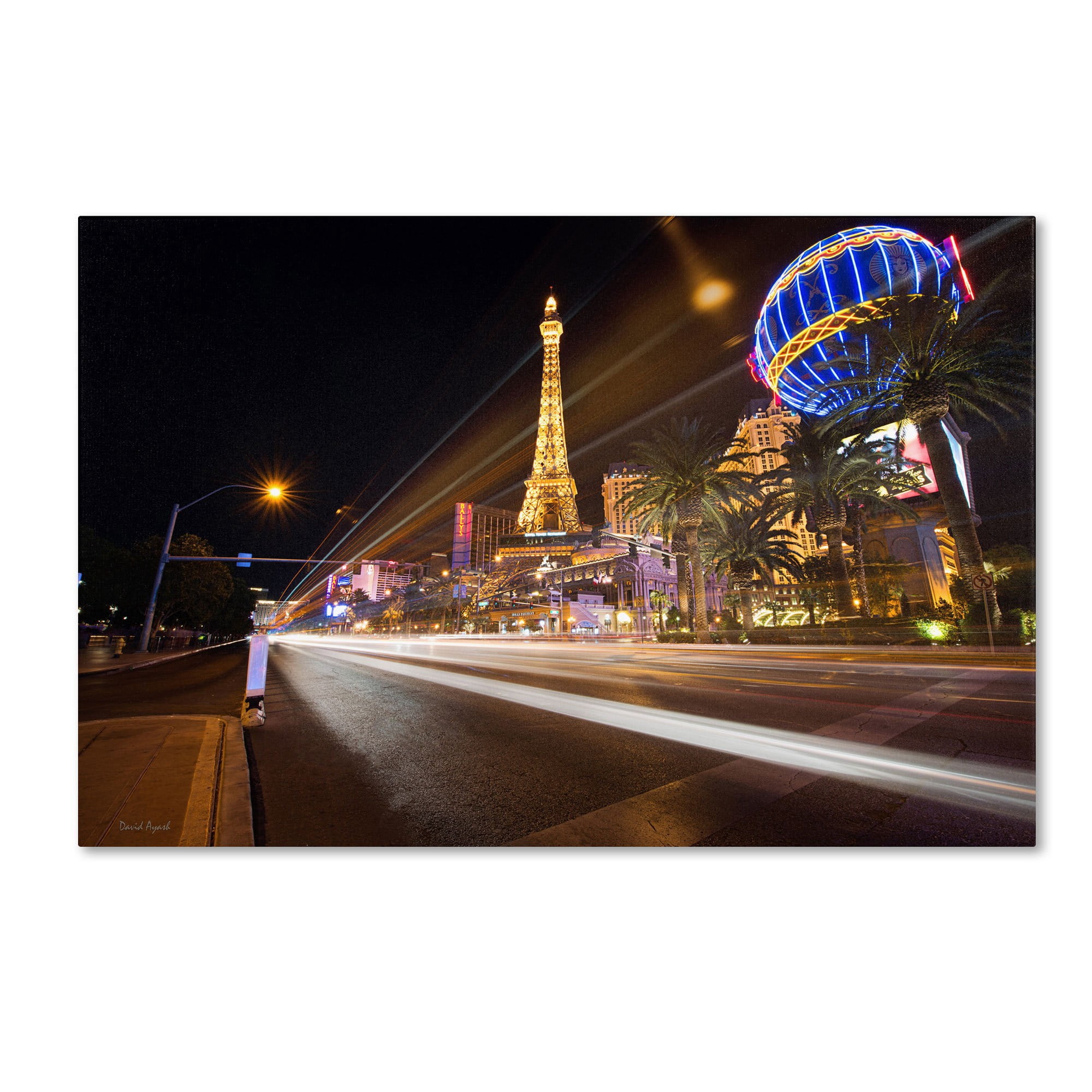 Trademark Fine Art "Las Vegas Blvd." Canvas Art by David Ayash