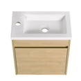 thumbnail image 2 of BNK 18" Small Bathroom Vanity with Sink, Modern Wall-Mounted Bathroom Vanity, Small Sink and Vanity, for Small Bathroom, 2 of 14