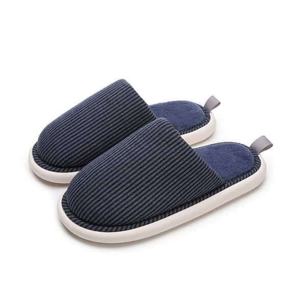 Kilaqueen Women/Men House Slipper Textured Keep Warm Winter Slide Lightweight Flat Casual Sandal Indoor Memory Foam Comfy Anti-Slip Cloud Slippers