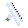 thumbnail image 4 of ZLight Pool Cue Rack Wooden Wall Mounted Center Community Players White Room for Billiard White Length 48 cm, 4 of 6