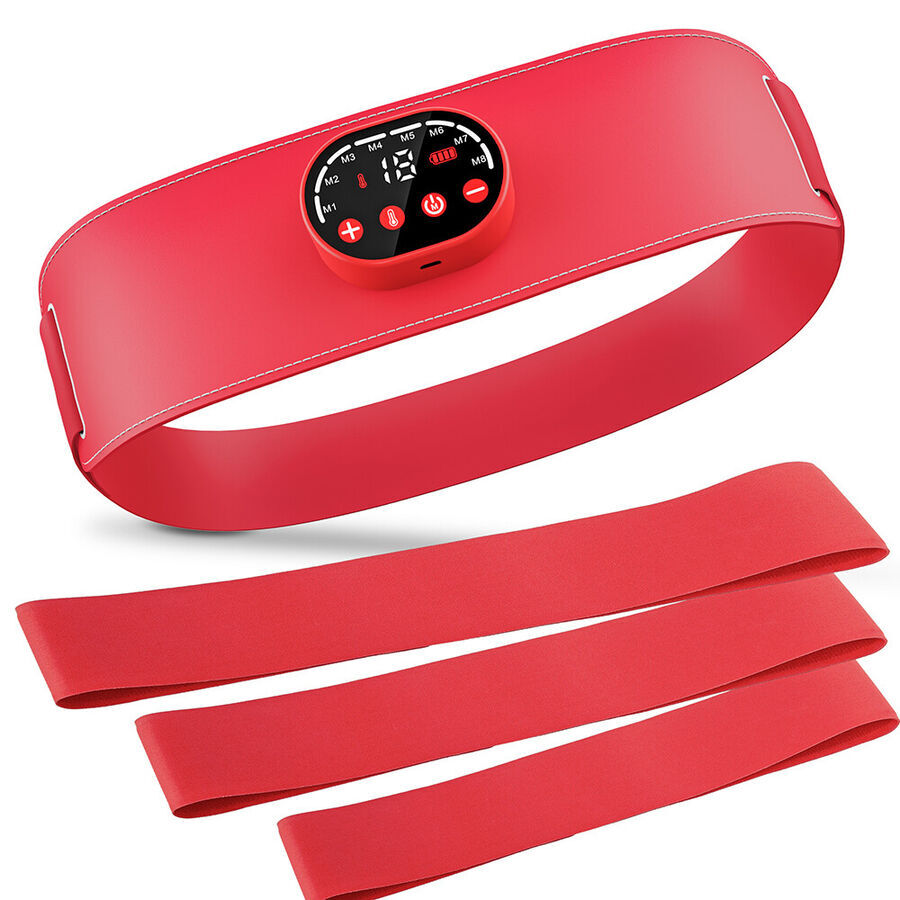 FTOYIN Portable Heating Pad with EMS Massage for Menstrual Cramps Belly