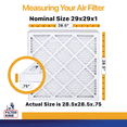 thumbnail image 2 of Filter King 29x29x1 Air Filter | 6-PACK | MERV 13 HVAC Pleated A/C Furnace Filters | MADE IN USA | Actual Size: 28.5 x 28.5 x .75", 2 of 5